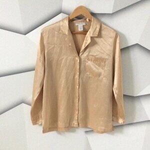Morgan Taylor Intimates Long Sleeve Pajama Top *GOLD*